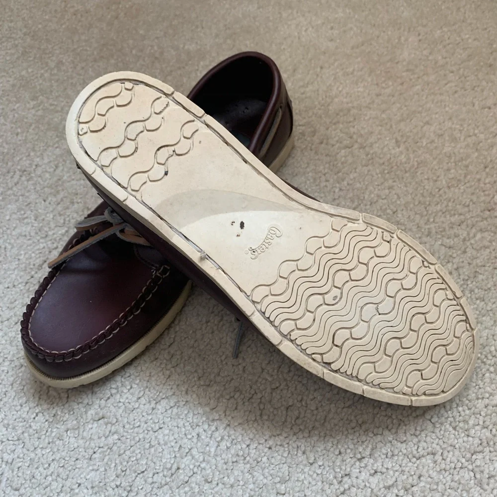 Vintage Coaster’s Leather Deck Boat Shoes Loafers - Picture 4 of 10